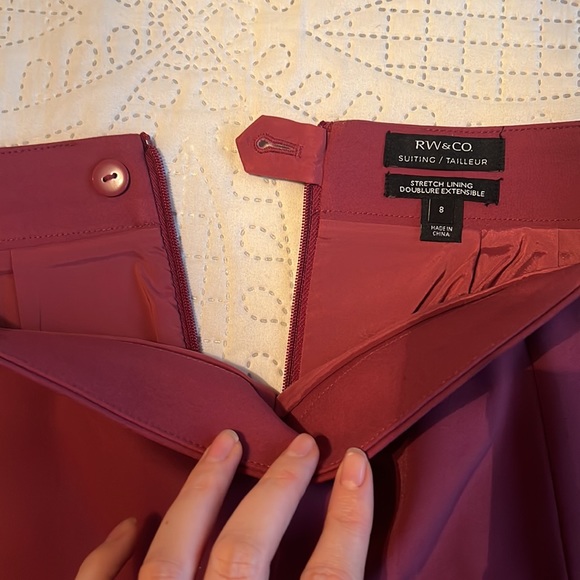 Wine Pencil Skirt - Picture 2 of 3